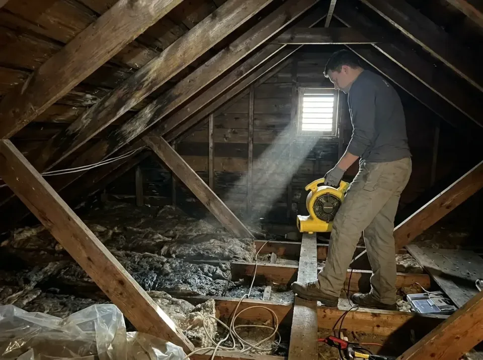 attic-water-damage-drying-proc-007 — frequently asked questions, Emergency Water Extraction & 24/7 Flood Response in West Li…